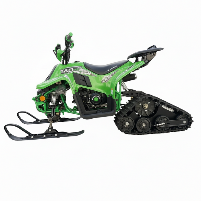 Tao Motors, New Rock 110 avec Chenilles et Skis, Quad à Essence (110cc) (4 Temps)