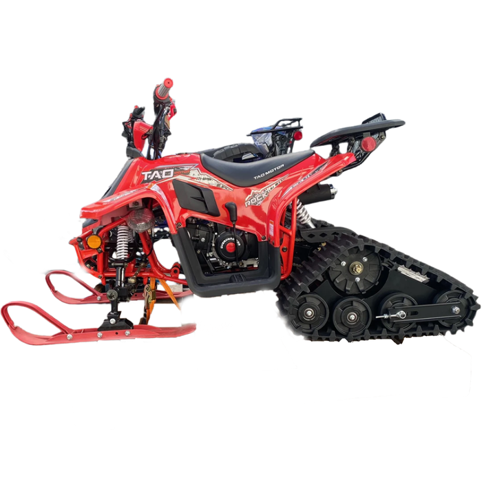 Tao Motors, New Rock 110 avec Chenilles et Skis, Quad à Essence (110cc) (4 Temps)