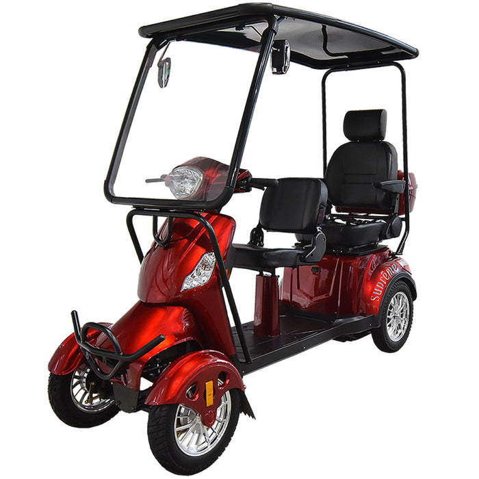 Rickshaw Supreme, Quadriporteur avec Toit (60 Volts) (500 Watts) (20Ah) (2 Places)
