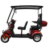 Rickshaw Supreme, Quadriporteur avec Toit (60 Volts) (500 Watts) (20Ah) (2 Places)