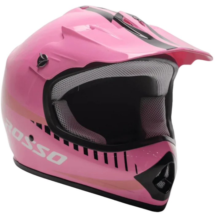 Gio, Casque Rosso de Motocross pour Enfants