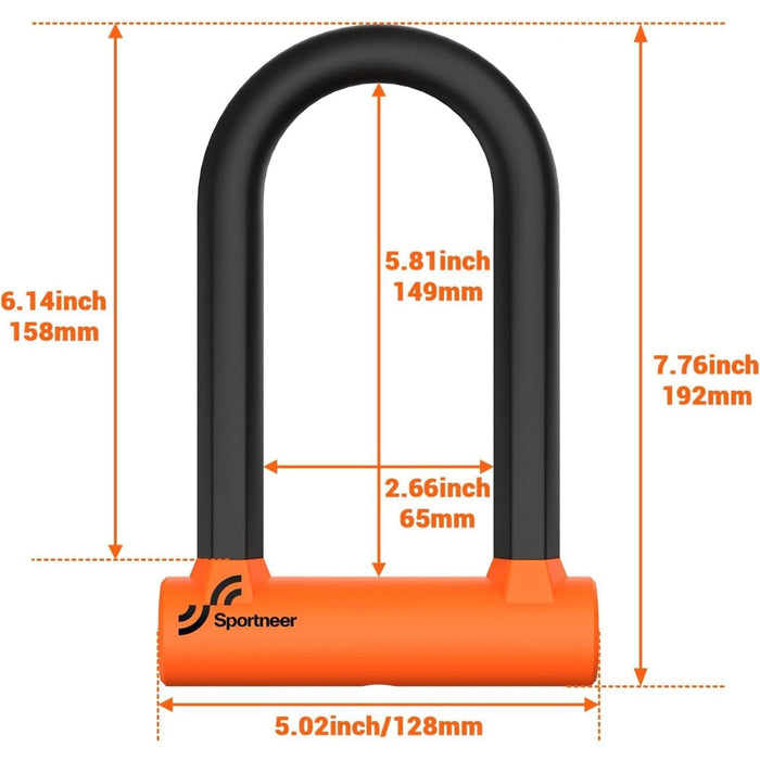 Sportneer, Cadenas pour vélo antivol en U