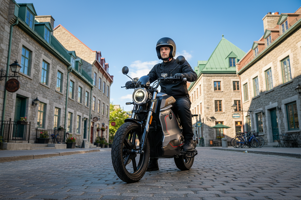 Super Soco, TC Wanderer par Ducati, Moto Électrique, (60 Volts) (32Ah) (2500 Watts) (Crête 5000 Watts) (2 Places) Immatriculable Scooter