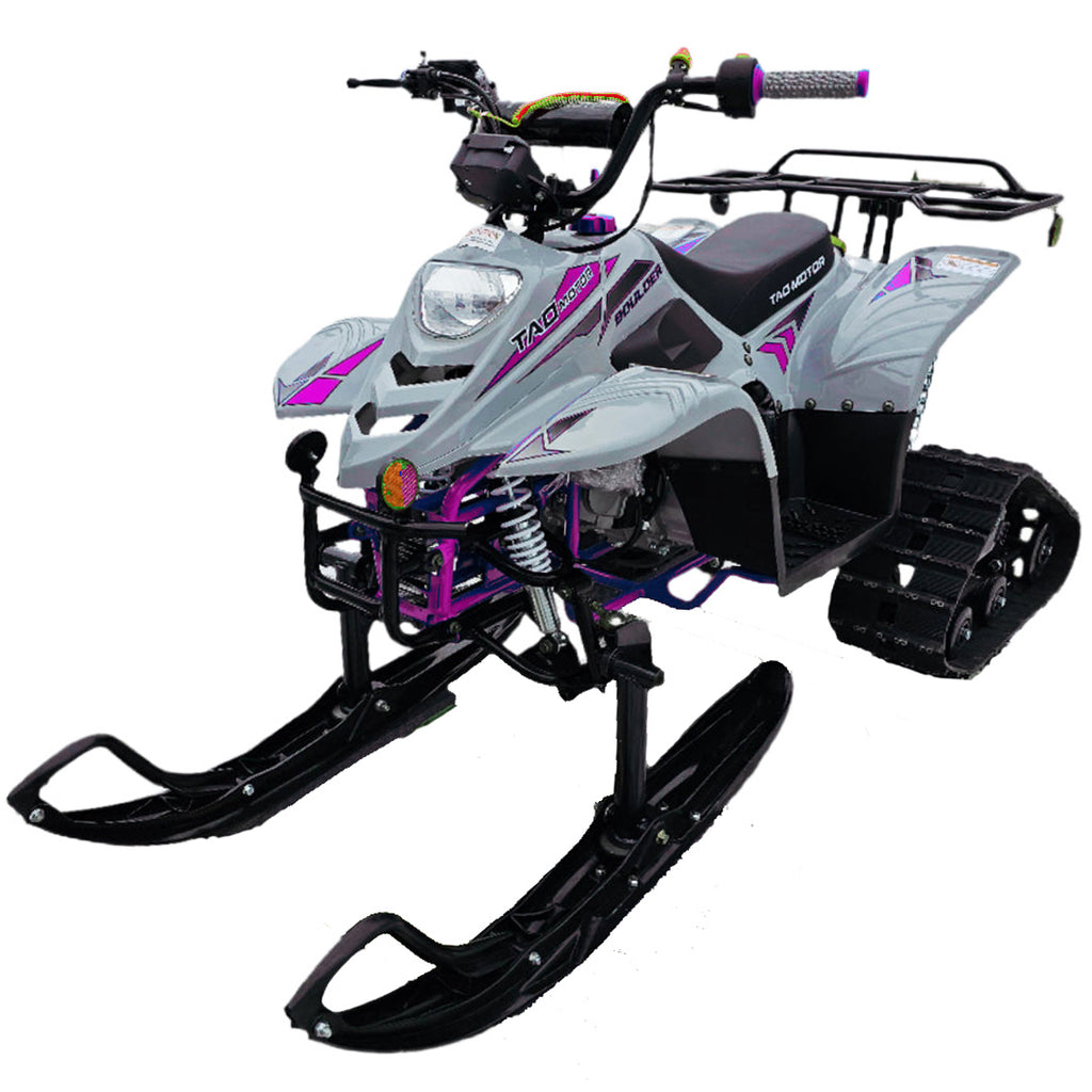 Tao Motors, New Boulder avec Chenilles et Skis, Quad à Essence (110cc) (4 Temps)