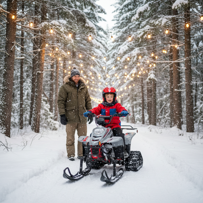 Tao Motors, New Boulder avec Chenilles et Skis, Quad à Essence (110cc) (4 Temps)
