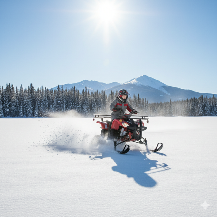 Tao Motors, New T-Force avec Chenilles et Skis, Quad à Essence (4 Temps) (120cc)