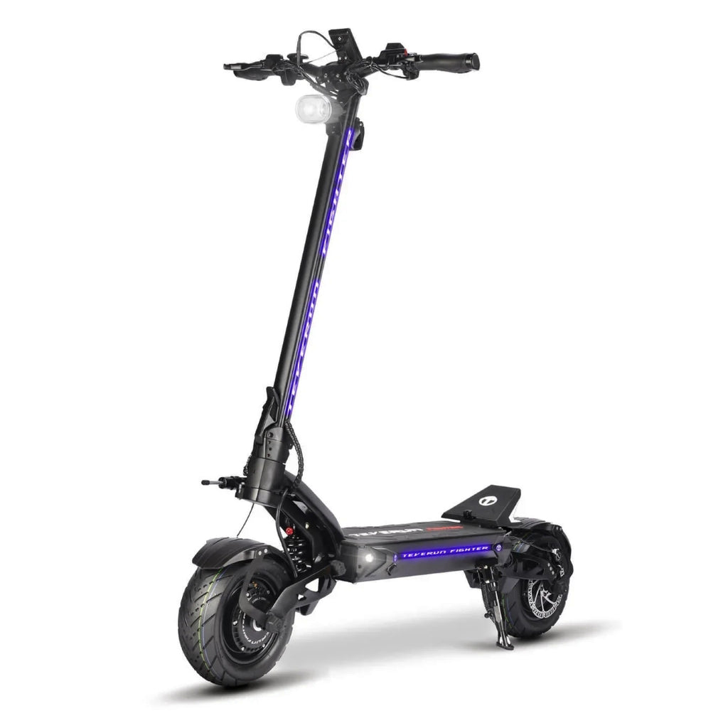 Teverun, Fighter 11 (2025), Trottinette Électrique (60 Volts) (26Ah) (2x1600 Watts) (2x3000 Watts/Peak) (6000 Watts/Peak Total)