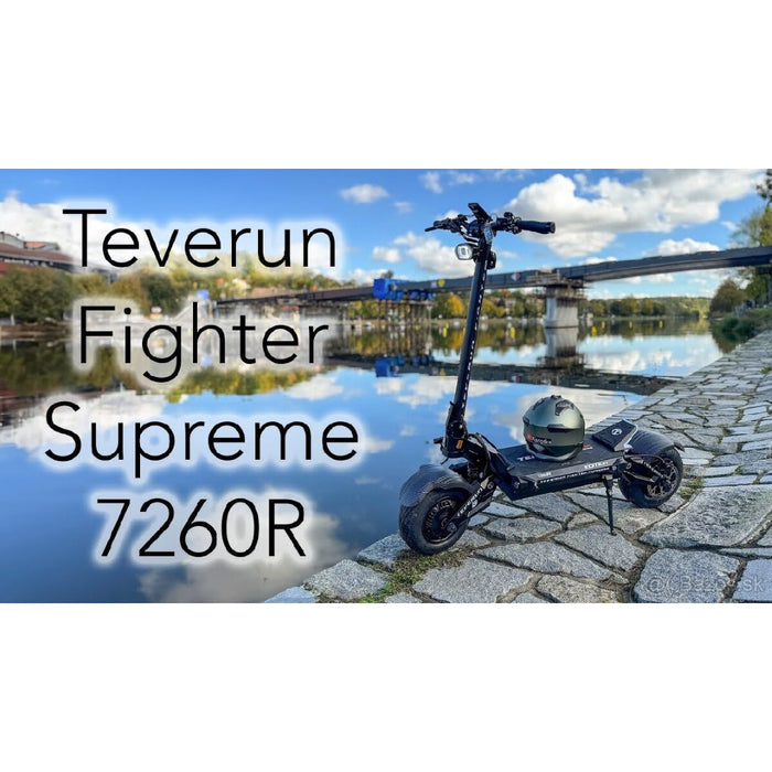 Teverun, Fighter Supreme 7260R, Trottinette Électrique (72 Volts) (60Ah) (2x2500 Watts) (2x7500 Watts/Peak) (1500 Watts/Peak Total)