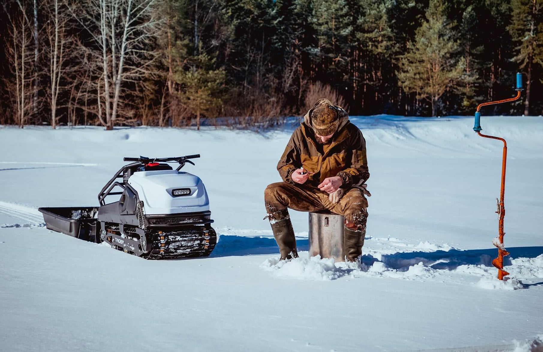 Tinger ATV, Tinger Dog, Motoneige à Essence (Sans Moteur) — Turbokids.ca