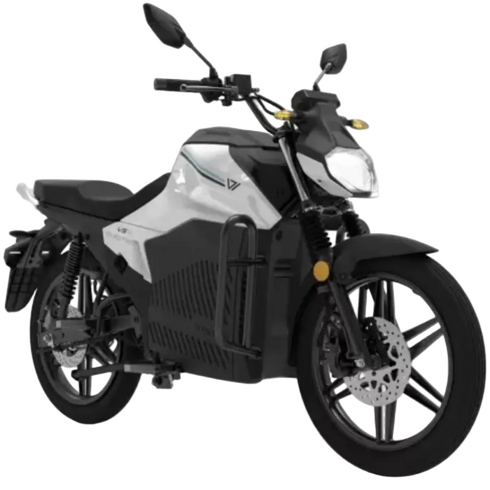 VMoto, VS4 par Ducati, Moto Électrique, (74 Volts) (45Ah) (4000 Watts) (Crête 8000 Watts) (2 Places) Immatriculable Scooter