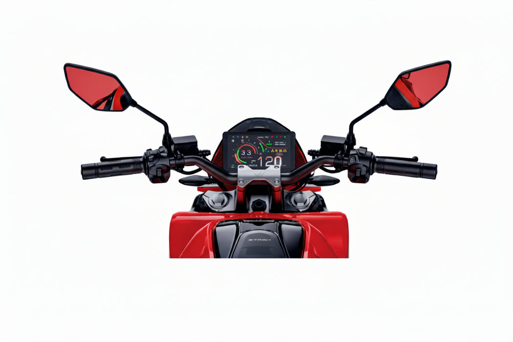 VMoto, Stash par Ducati, Moto Électrique, (72 Volts) (100Ah) (8000 Watts) (Crête 15000 Watts) (2 Places) Immatriculable Scooter ou Moto