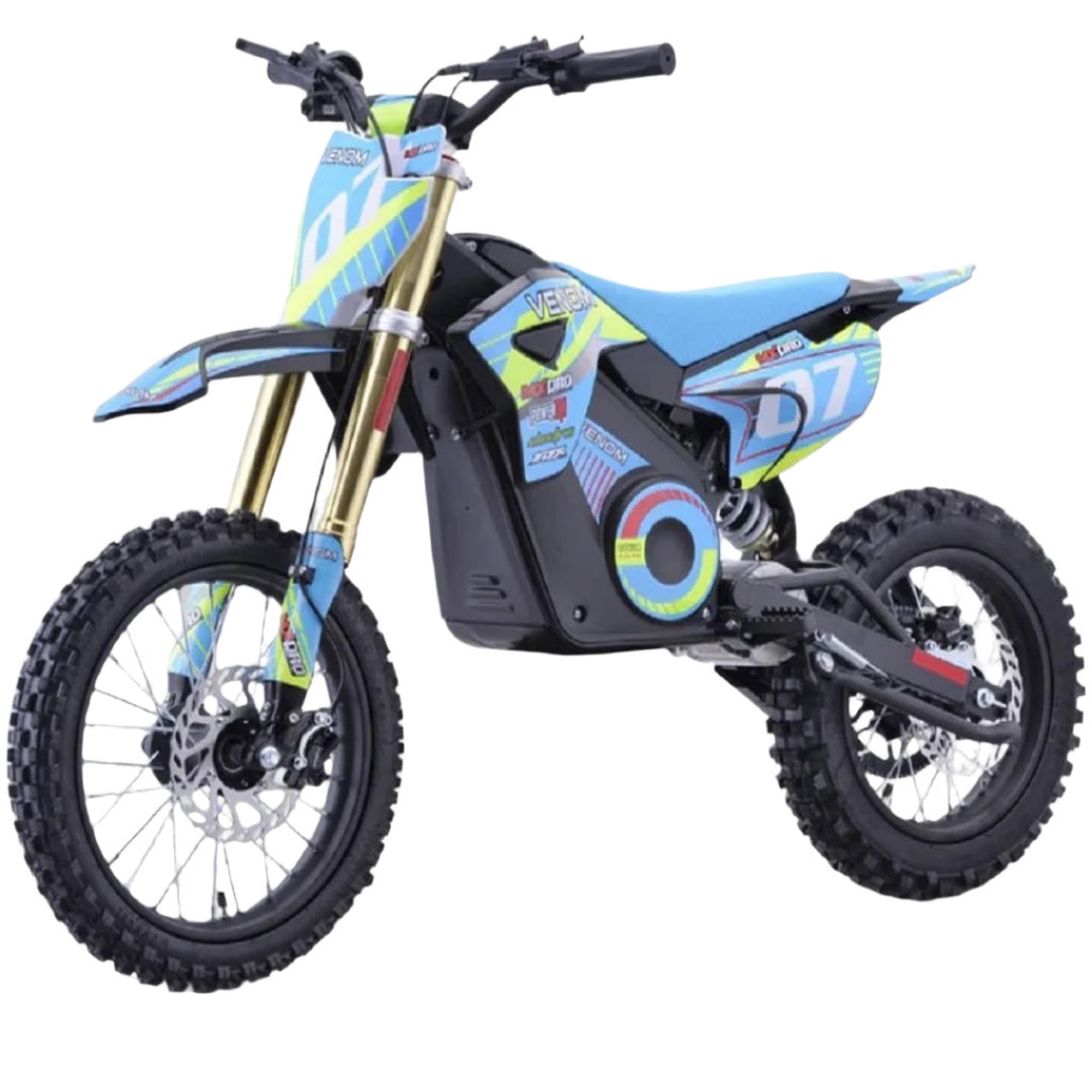 Venom, PRO, Motocross Électrique au Lithium (48 Volts) (13Ah) (1600 Watts) (13 Ans+)