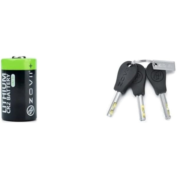 ZOVII, ZCL8-120, Cadenas à Chaine Antivol avec Alarme 120 dB pour Vélo