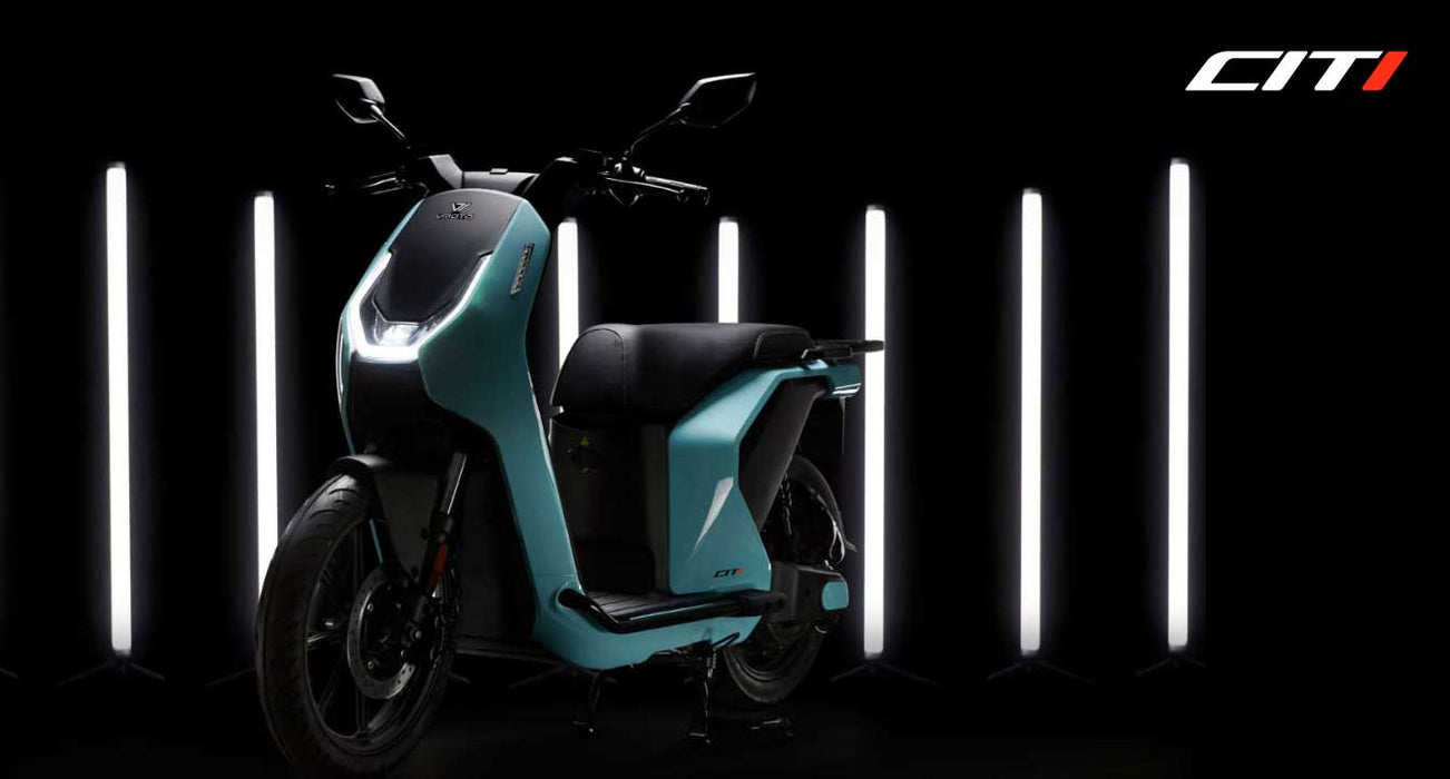 VMoto, Citi, Scooter Électrique, (60 Volts) (45Ah) (4400 Watts/Crête) Immatriculable Scooter