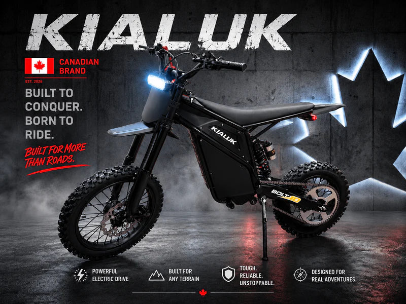 Kialuk, Bolt 10, Motocross Électrique (52 Volts) (26Ah) (2000 Watts) (4160 Watts Crête)