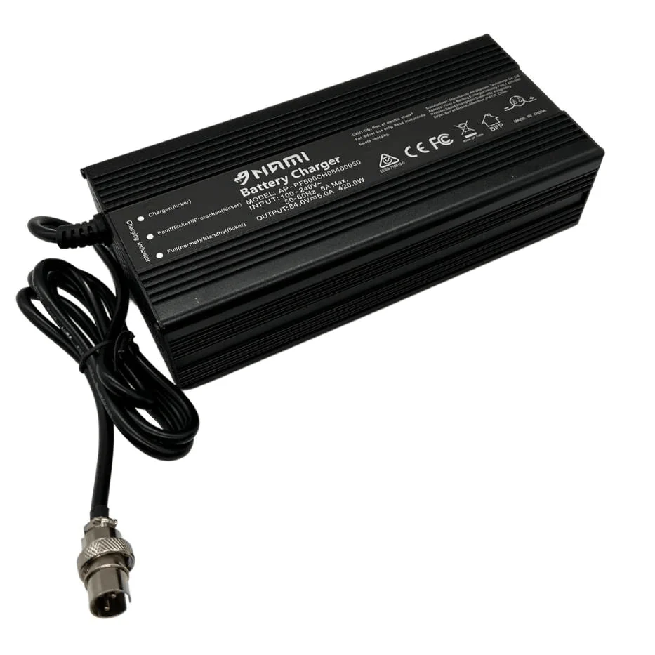 Chargeur Nami (84V/5A) Lithium-Ion Connecteur GX16 2Pin Male