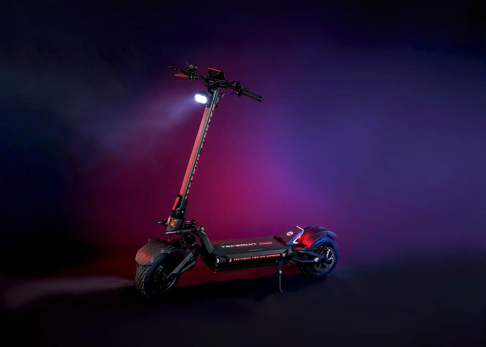 Teverun, Fighter Supreme 7260R 2.0 (2026), Trottinette Électrique (72 Volts) (60Ah) (2x2500 Watts) (2x7500 Watts/Crête) (15000 Watts Total)