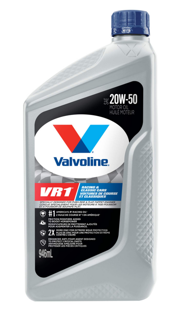 Huile de course Valvoline VR1 20W-50 4 temps, 1 L