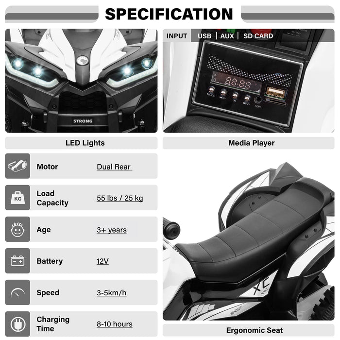 Quad Électrique, XC Sport (12 Volts) (4.5Ah) (1 Place)