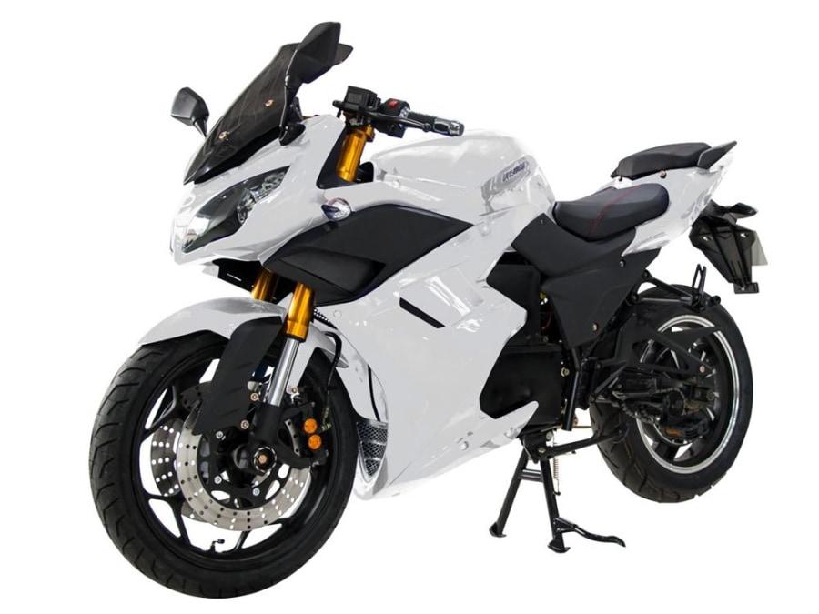 EM2, Electric Motorcycle (72 Volts) (500 Watts) (2 Seats) White