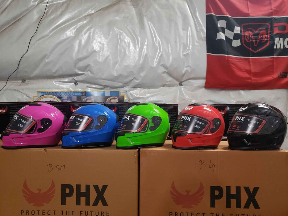 Casque PHX Cyclone (Pure, Gloss Red) (Enfant)