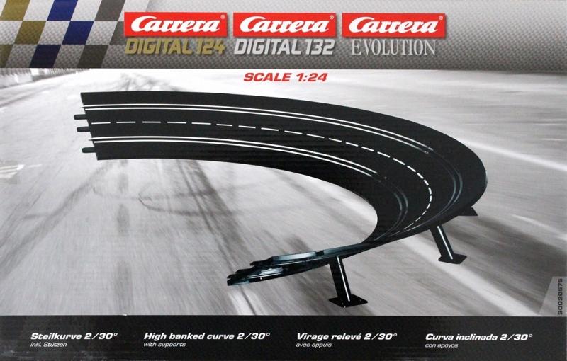 Carrera Digital 124/132/Evolution, Banked Bends 2/30° (6) 