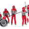 Carrera Digital 124/132/Evolution, Jeu De Personnages Mécaniciens ''Carrera Crew'' Rouge
