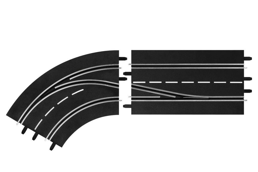 Carrera Digital 124/132, Left Turn With Lane Change From Inside To Outside (2)