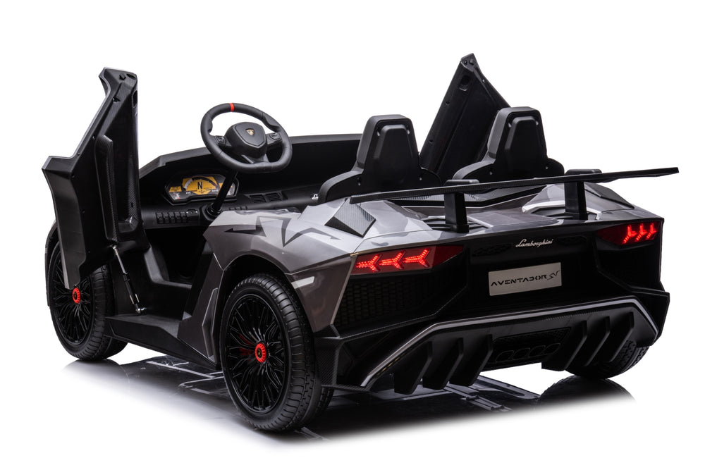 Lit d'enfant voiture de course Aventador 90x190cm Noir et LED