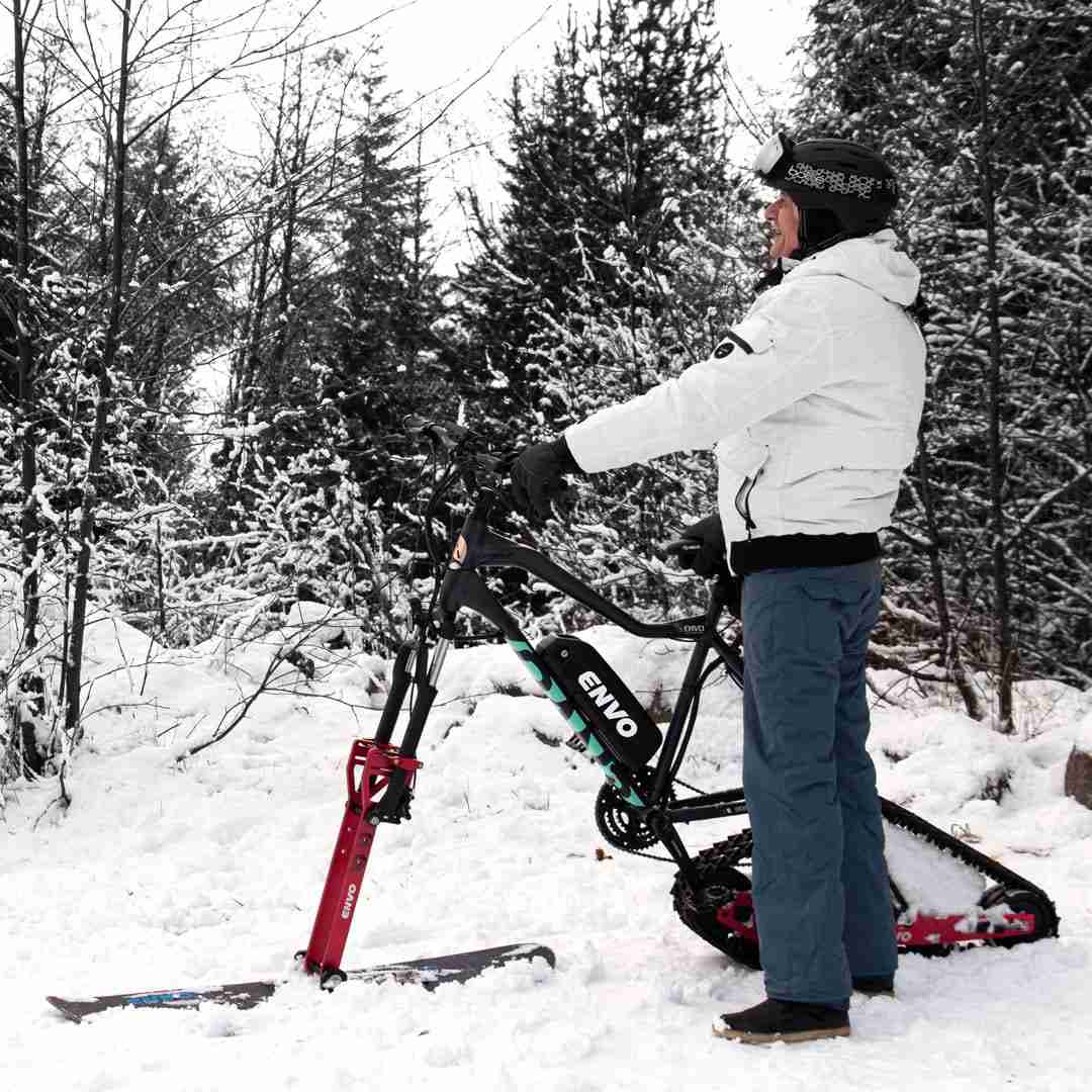 electric snow bicycle ENVO, Flex Snow Bike, Winter Electric Bike (48 Volts) (Lithium 17.5Ah) —  Turbokids.ca