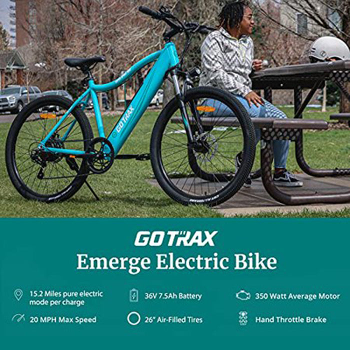 Go Trax, Emerge, Vélo Électrique Tout Terrain (36 Volts) (350 Watts)