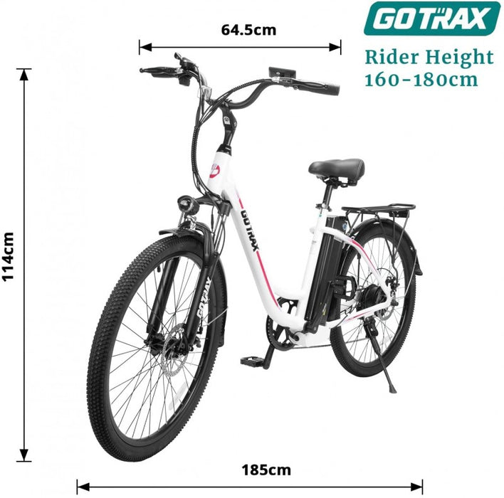 Go Trax, EBE6, Vélo Électrique Tout Terrain Cadre Bas (48 Volts) (350 Watts)