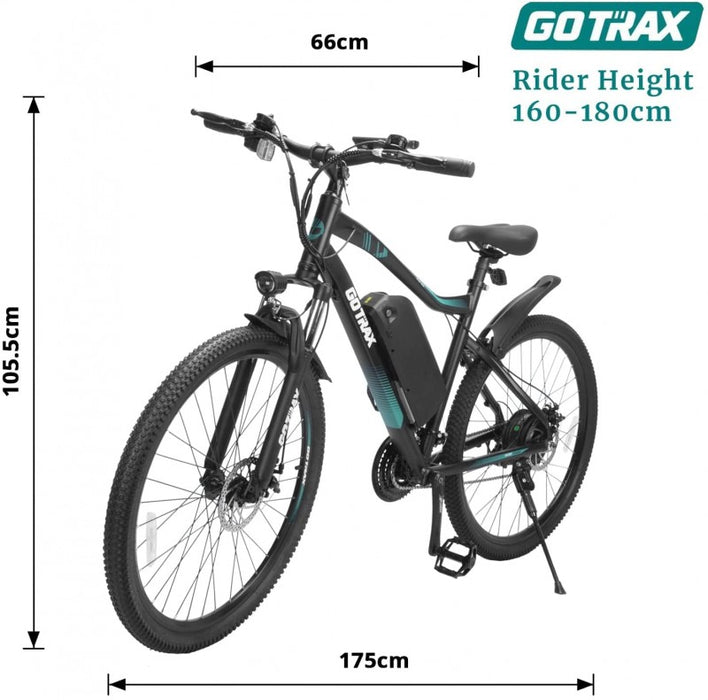 Go Trax, EBE8, Vélo Électrique (48 Volts) (500 Watts)