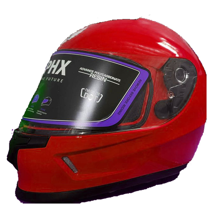 Casque PHX Cyclone (Pure, Gloss Red) (Enfant)