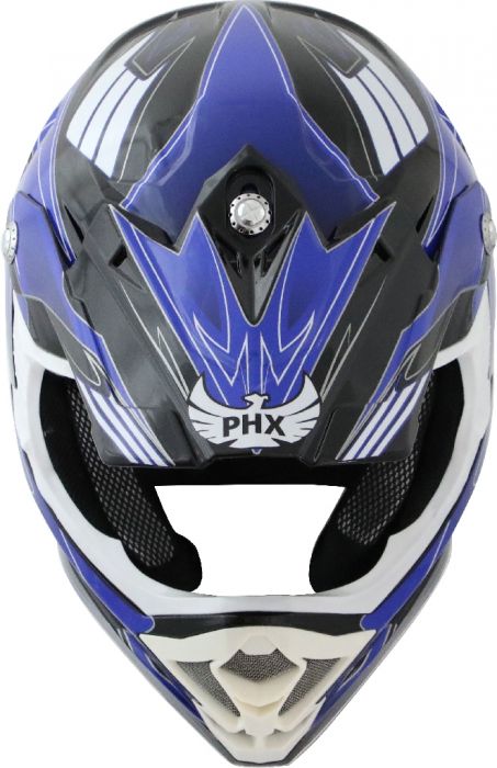 PHX Raptor Helmet (Tempest, Gloss Blue) — Turbokids.ca