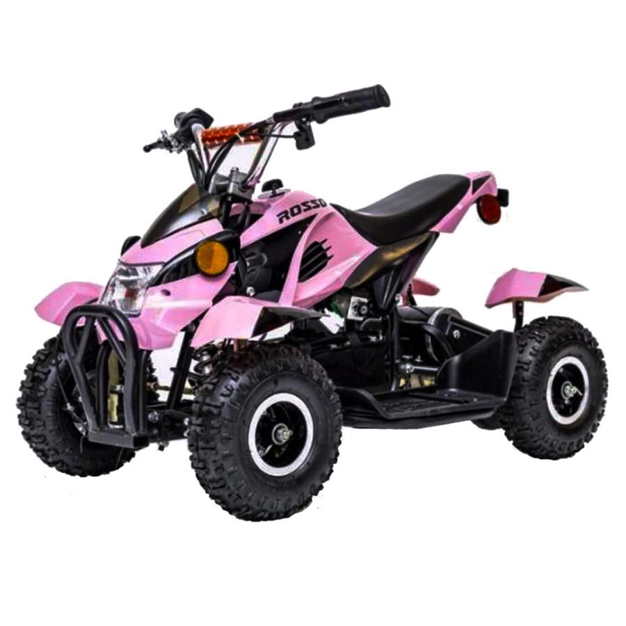 Rosso Quad Electrique (36 Volts) (500 Watts) (3 Ans +) Bleu Rose Vtt Électrique