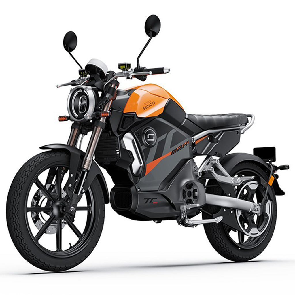 Super Soco, TC Max, Moto Électrique, (72 Volts) (3900 Watts) (45Ah) (2 Places) Immatriculable Scooter
