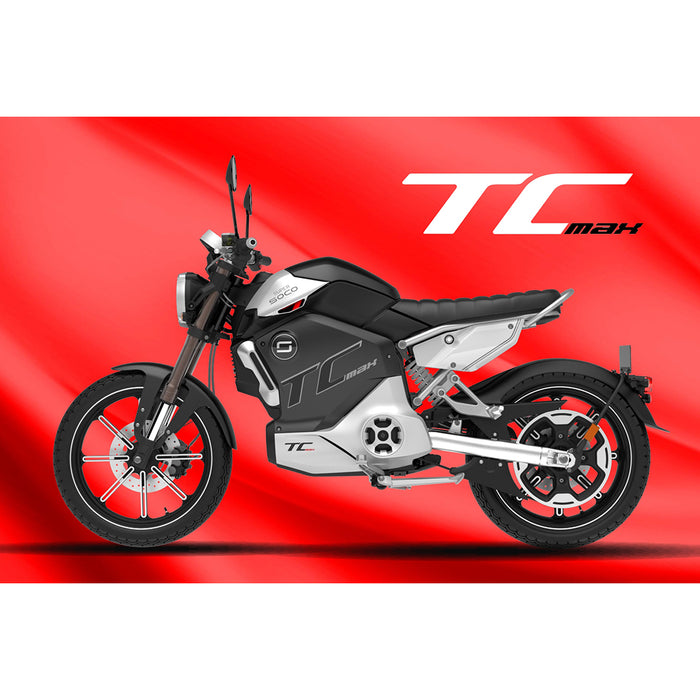 Super Soco TC Max de Ducati, Moto Électrique, (72 Volts) (2 Places)
