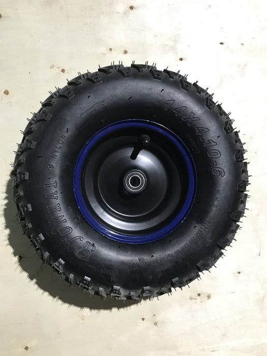 Rear Tire + Rim for Electric Mountain Bike (14x5.0-6)