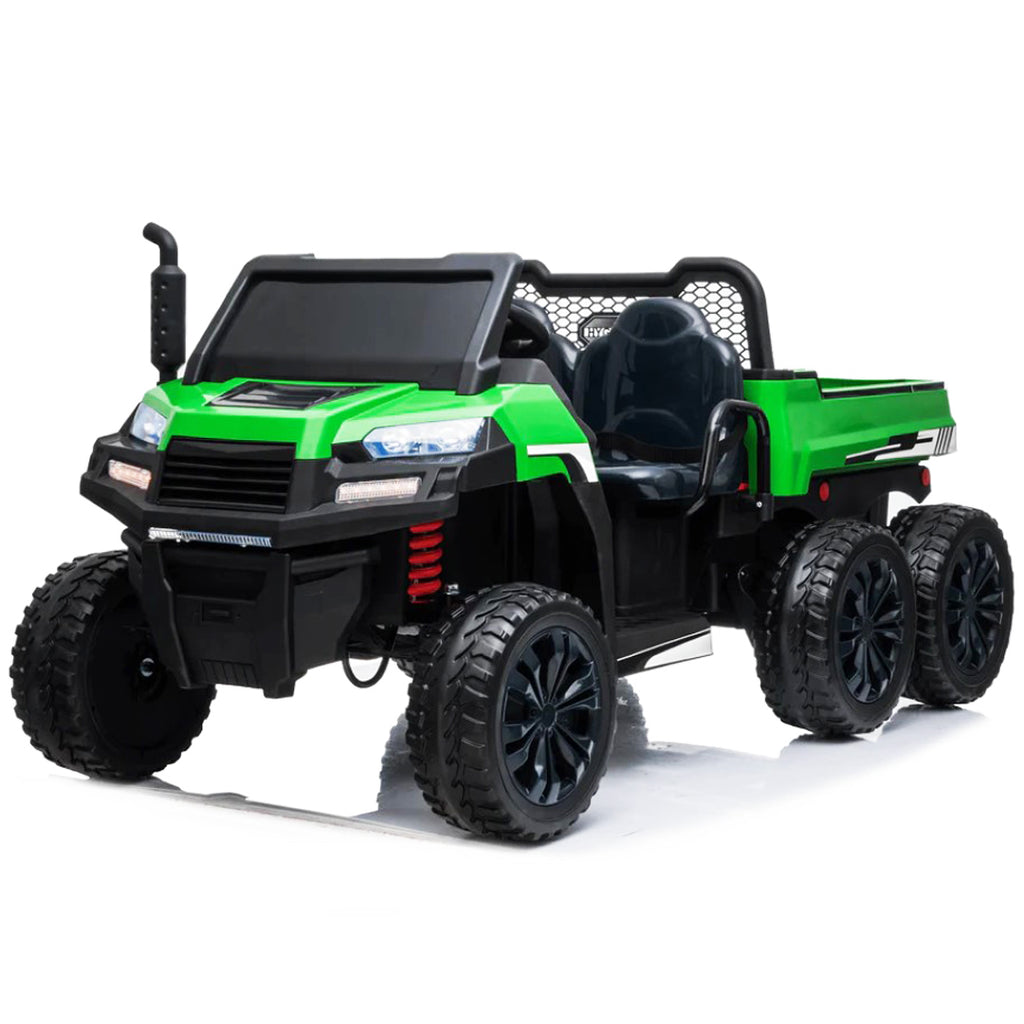 Tracteur Farmer Works (6 Roues, 4 roue motrices) avec Benne Basculante (24 Volts) (2 Places)