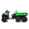 Tracteur Farmer Works (6 Roues, 4 roue motrices) avec Benne Basculante (24 Volts) (2 Places)
