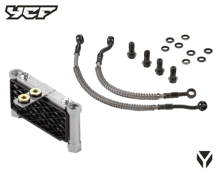 YCF Complete Engine Oil Radiator Kit (4-stroke petrol motocross 110cc - 190cc)